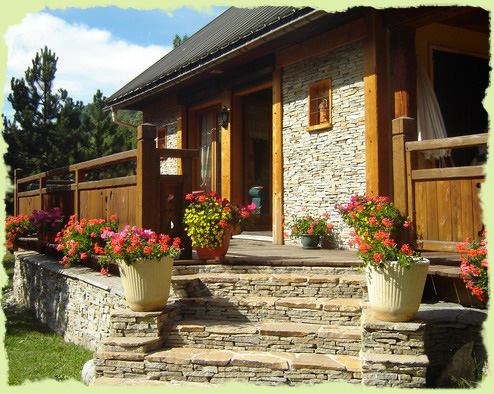 entrance of the chalet